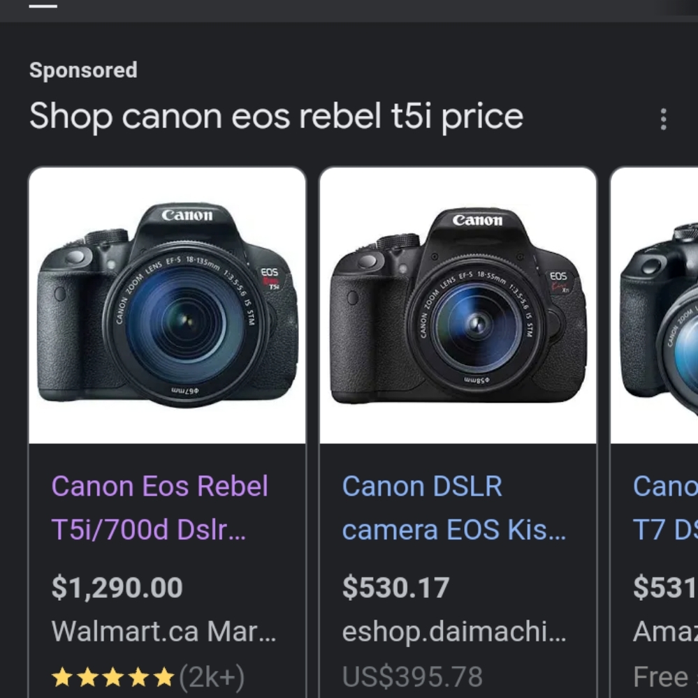 Cannon Rebel Eos T5i